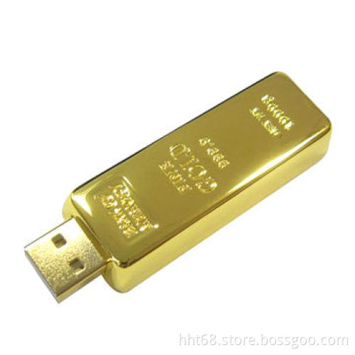 Bling-bling 4GB Metal Gold Bar, USB Flash 2.0 Pen Drive with PayPal Payment